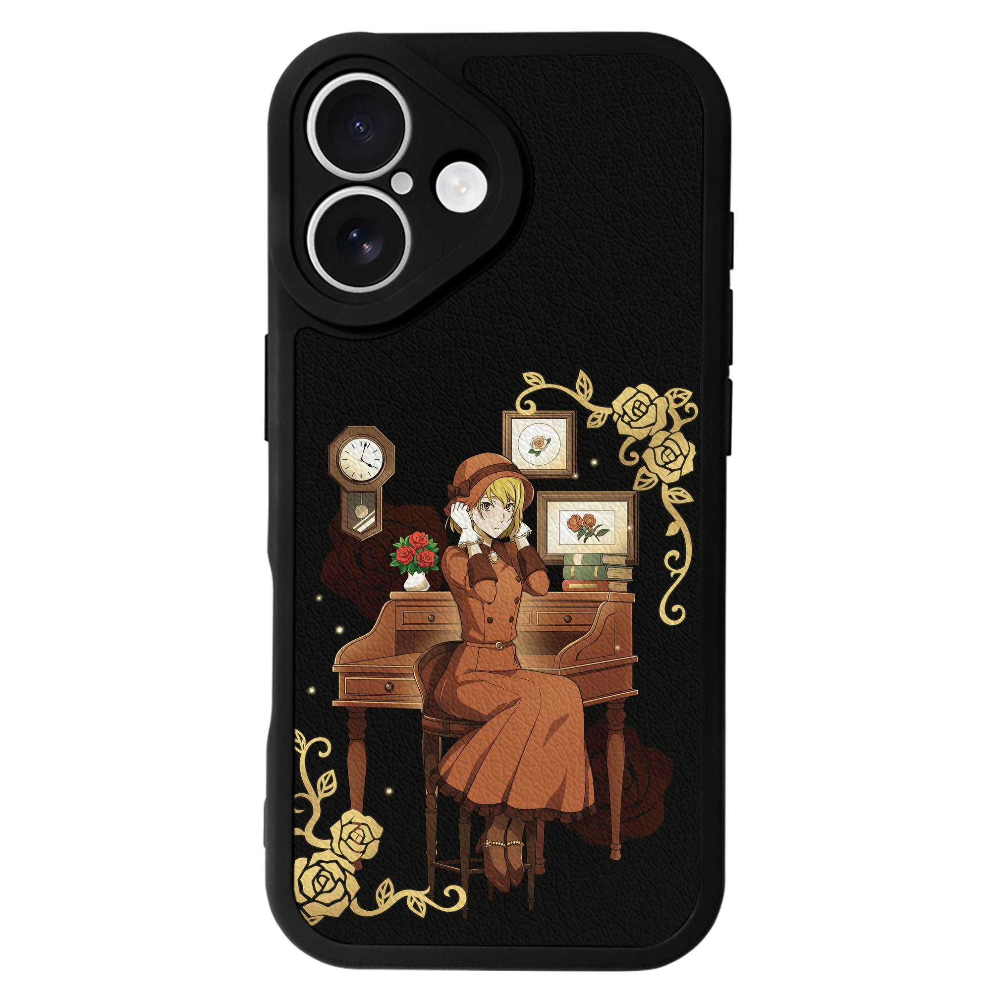 （画像用） 文豪ストレイドッグス Bungo Stray Dogs 【iPhone 16シリーズ対応】シリコンスマホケース（レザー調） 材質：シリコン